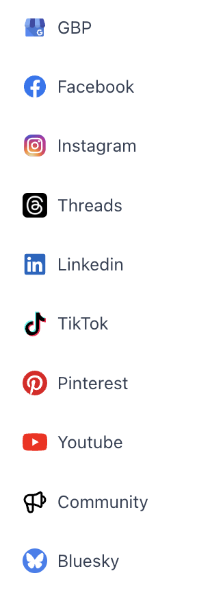 Social media Scheduler integrations Social media Scheduler integrations