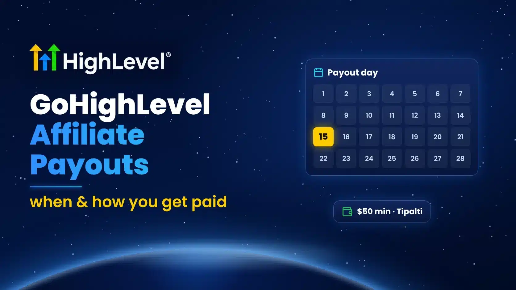 GoHighLevel affiliate payouts: when and how you get paid